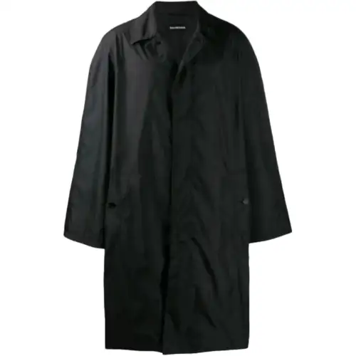 Balenciaga Trench Coat Men's Black