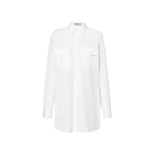 PRADA Triangle logo Poplin Shirt