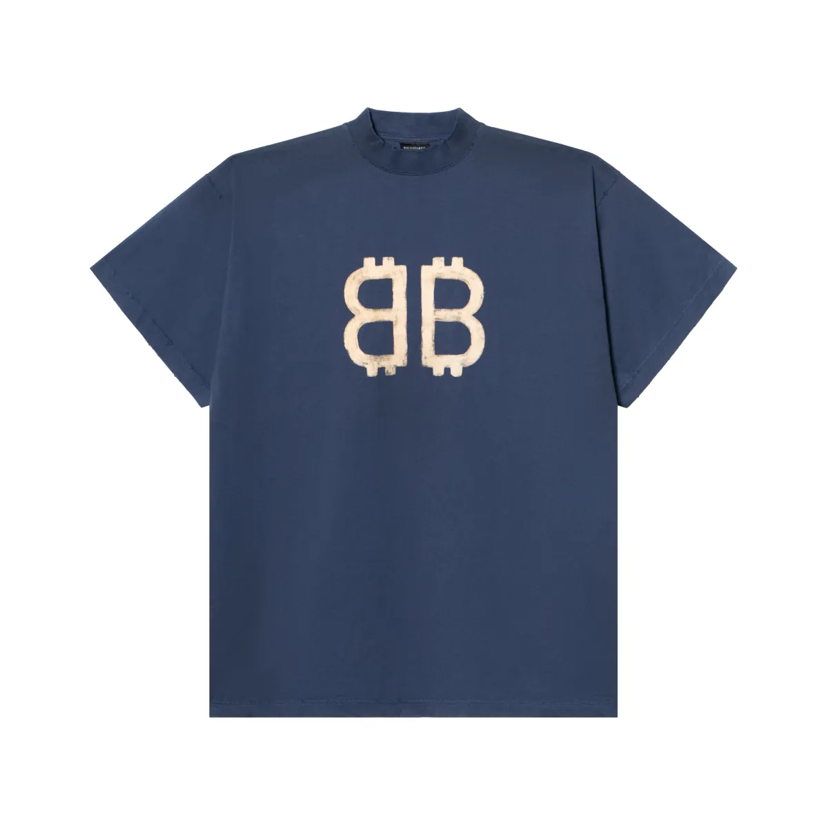 Balenciaga FW24 T Shirt Loose Fit Unisex Blue