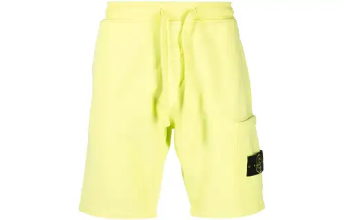 STONE ISLAND 64651 Cotton Fleece Garment Dyed Shorts