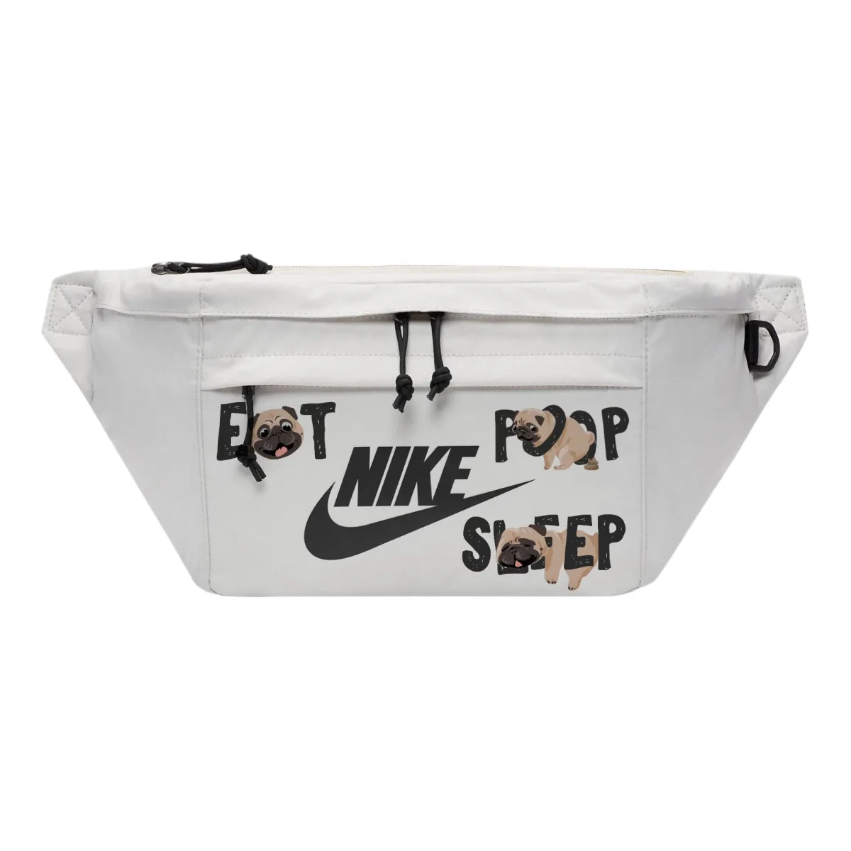 Nike Fabric Crossbody Fanny Pack Regular Unisex Light Bone