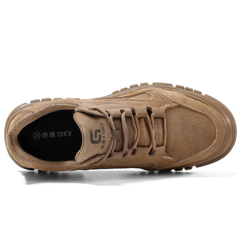 GUYISA Non slip, Wear resistant, Impact resistant Low top Outdoor Shoes Unisex Brown