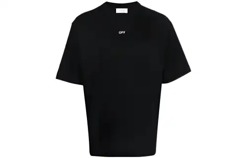 OFF WHITE Off Stamp Print Cotton T shirt