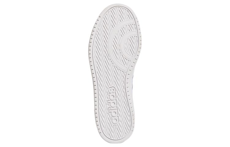 Женские кеды adidas neo Hoops 2.0 (белый / желтый / розовый) — Белый / жёлтый / розовый — фото 6