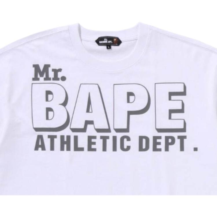 Мужская футболка A BATHING APE Mr. BATHING APE (черная) — фото 3