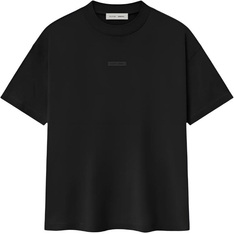 Мужская футболка Fear of God Essentials Classic (черная)