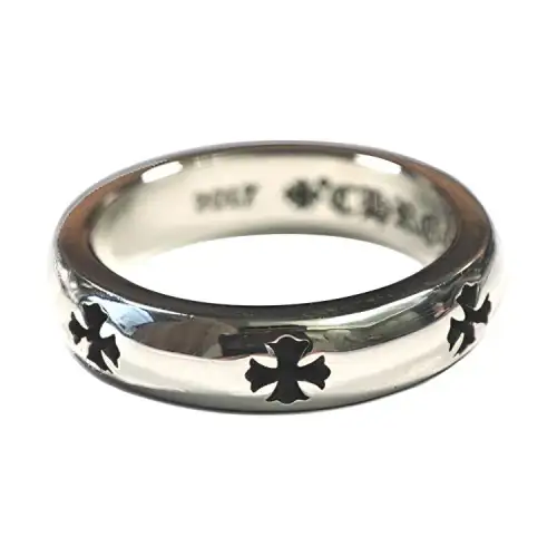 Chrome Hearts 925 Sterling Silver Rings Unisex Silver