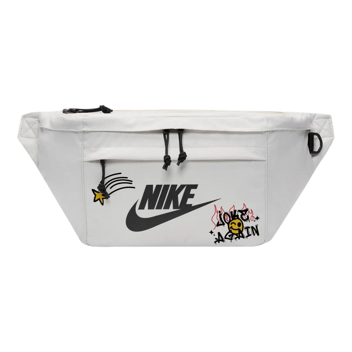 Nike Fabric Crossbody Bag, Fanny Pack Regular Unisex Light Bone