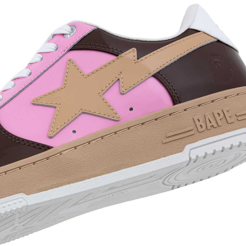 Унисекс кеды A BATHING APE STA (бело-зелено-красные) — фото 5