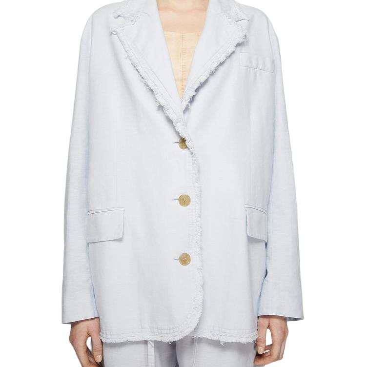 Женский пиджак Acne Studios FW24 (небесно-голубой) — фото 4