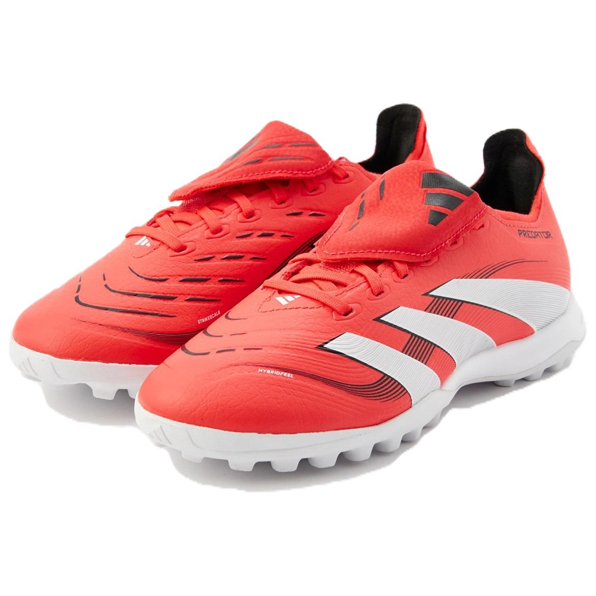 Adidas PREDATOR ELITE Slip Resistant Abrasion Resistant Soccer Shoes Unisex Red