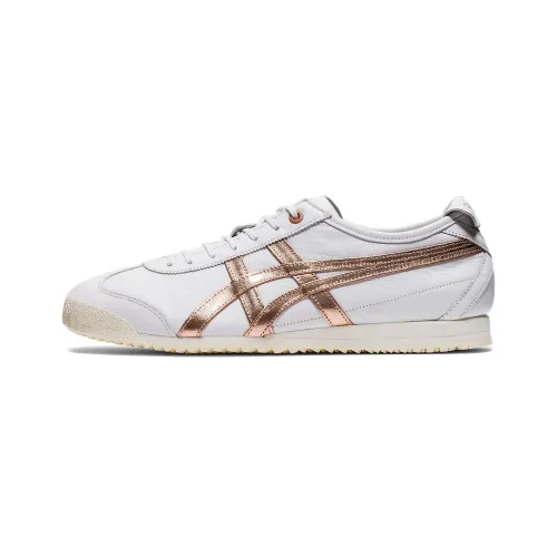 Onitsuka Tiger Onitsuka Tiger MEXICO 66 SD comfortable, wear-resistant and lightweight low-top running shoes for men and women, white/rose gold