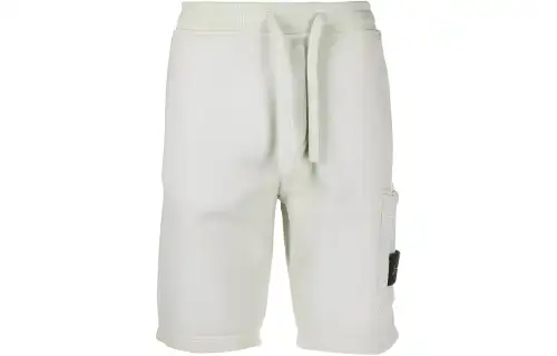 STONE ISLAND Logo Patch Drawstring Bermuda Shorts