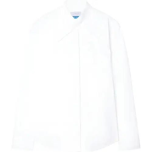 OFF WHITE Shirts Women's White Lapel Moderate Other