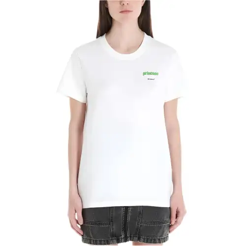 OFF WHITE Slogan Printed T Shirt