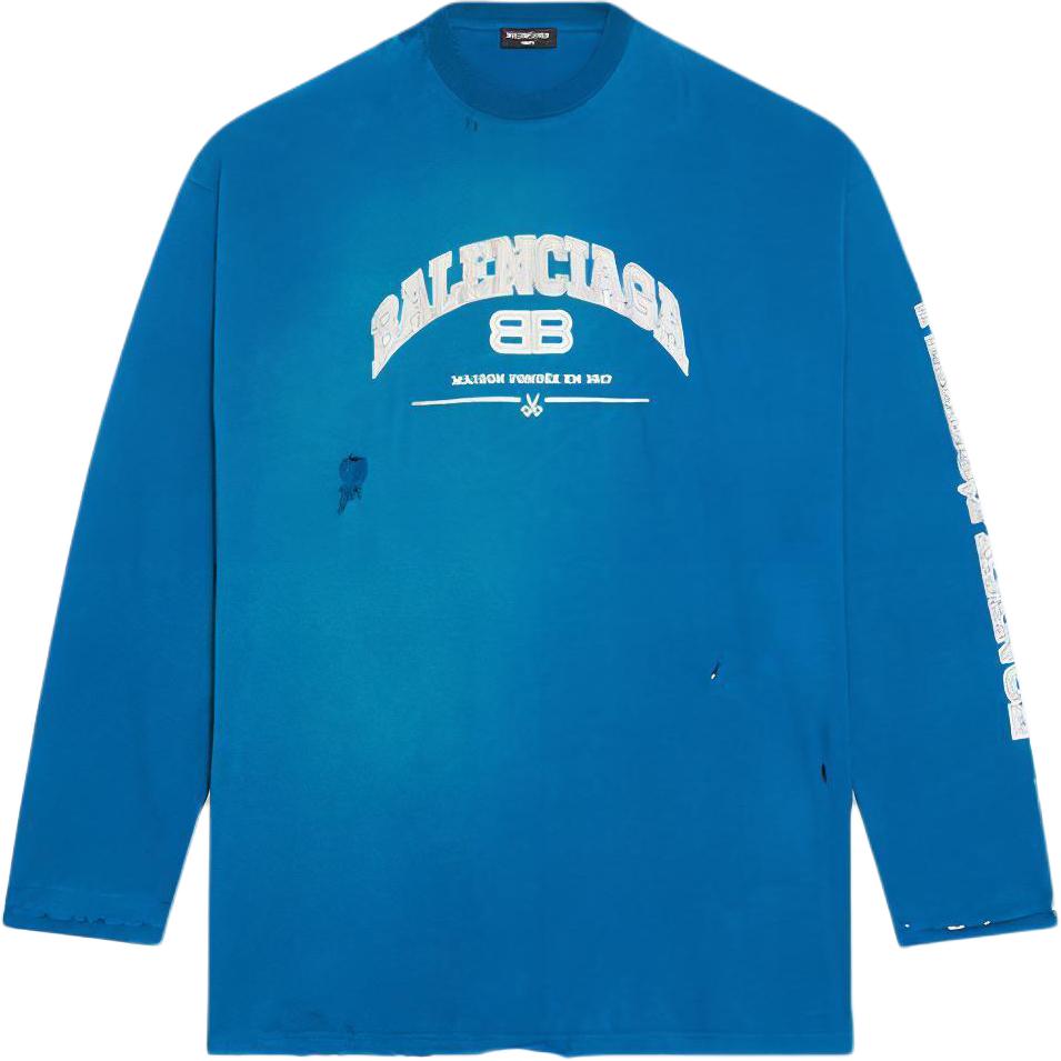 Мужская футболка Balenciaga (синяя)