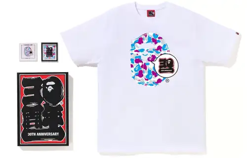 Bape Store Yokohama Bape 30th Anniversary Ape Head Tee Set