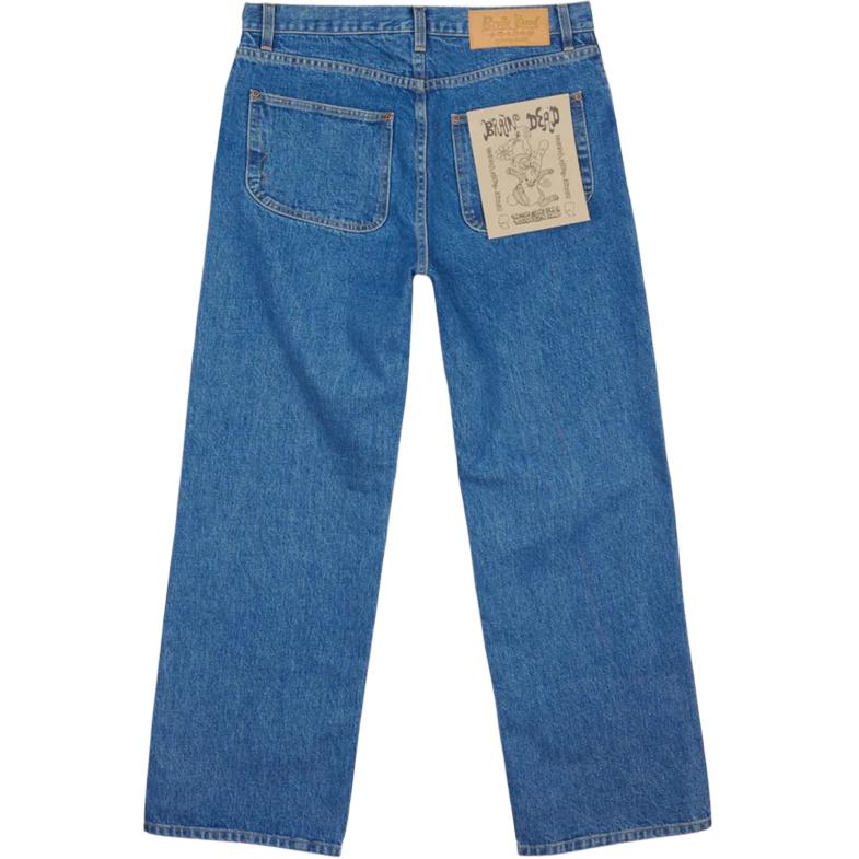 Мужские джинсы Brain Dead Blue Denim Pants (синие) — фото 2