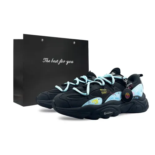 FILA Mars 2 Slip Resistant Abrasion Resistant Low top Casual Shoes Men's Black Blue