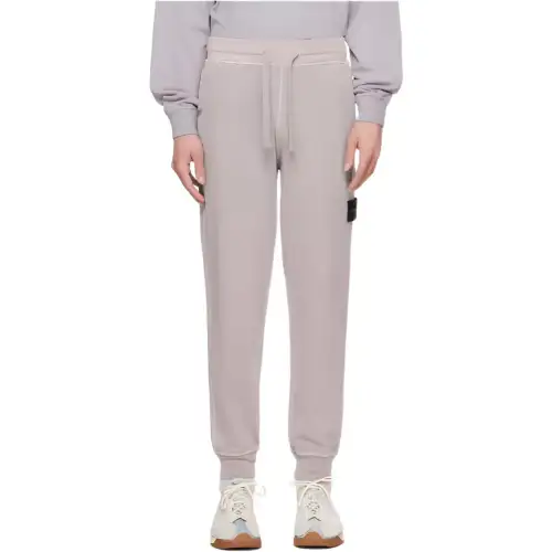STONE ISLAND Knitted Sweatpants Men's Gray