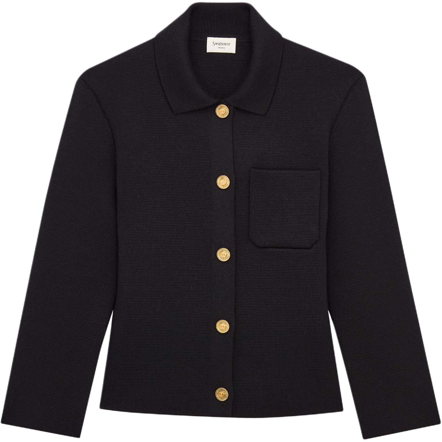 Женский кардиган Saint Laurent (черный)