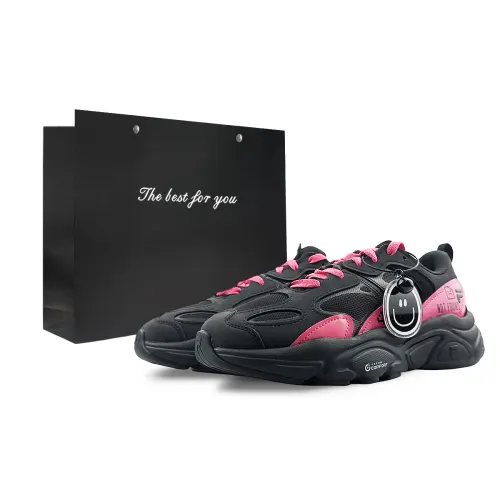 FILA Mars 2 Cushioning Slip Resistant Abrasion Resistant Low top Casual Shoes Women's Black Pink