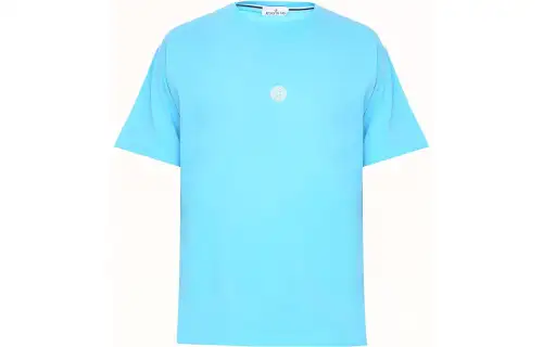 STONE ISLAND T Shirts Men's Royal Blue Crew Neck Moderate