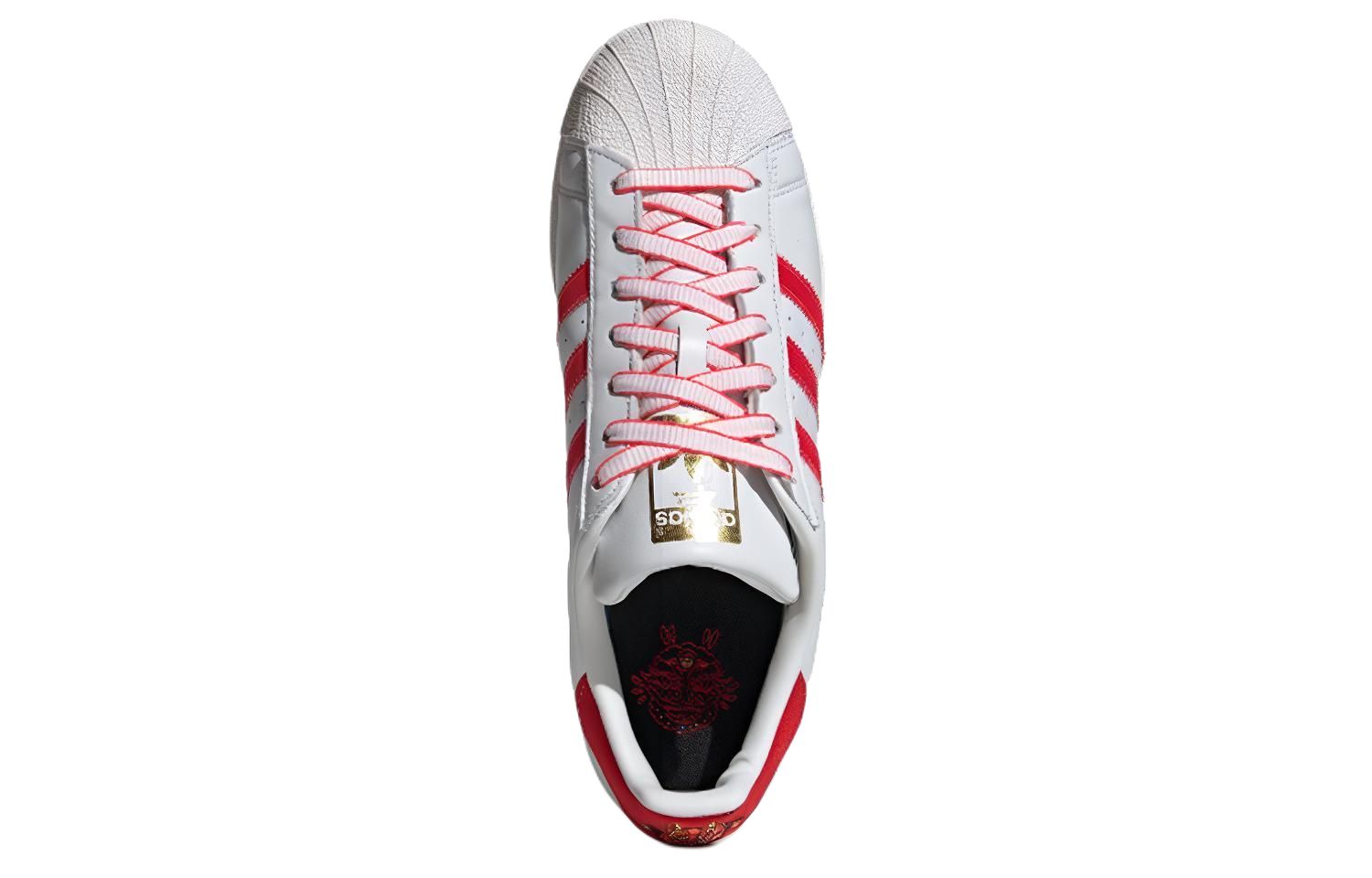 Кеды adidas Originals Superstar (красно-белые) — Красныйбелый — фото 5