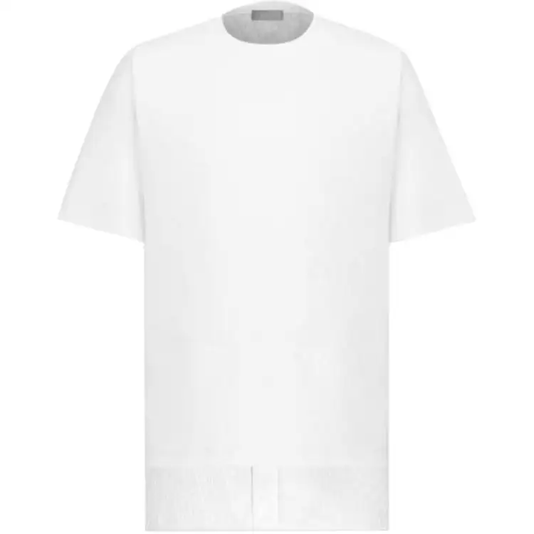 DIOR Quarterly New Products T Shirts Men's White Crew Neck Moderate