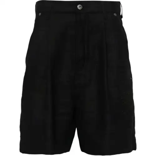 OFF-WHITE 90s Logo linen shorts