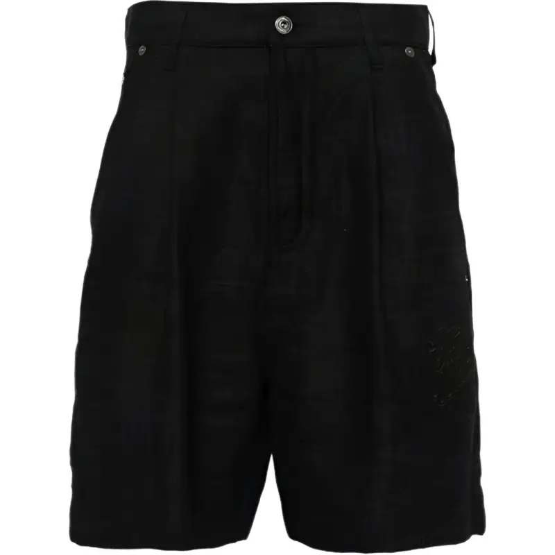 OFF-WHITE 90s Logo linen shorts