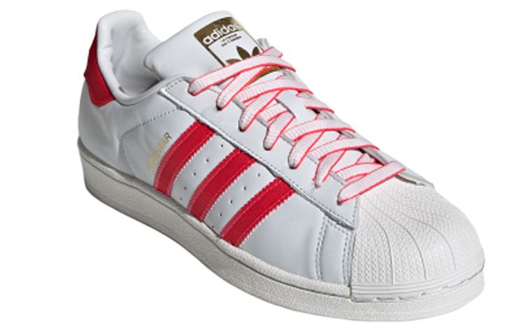 Кеды adidas Originals Superstar (красно-белые) — Красныйбелый — фото 3