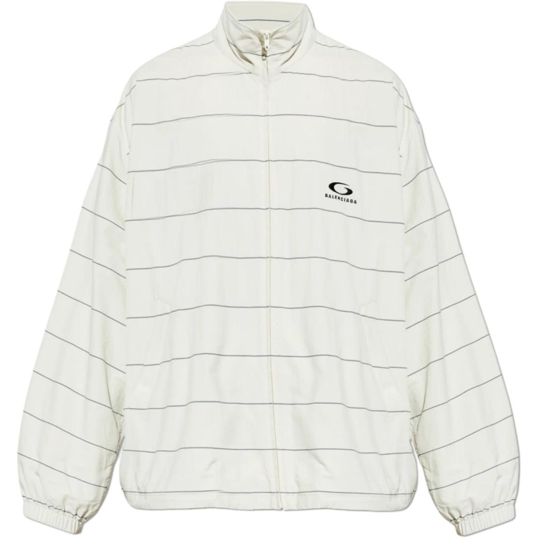 Мужская куртка Balenciaga SS26 Logo (черно-белая)
