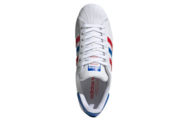Кеды adidas originals SUPERSTAR (бело-красно-синий) — фото 4