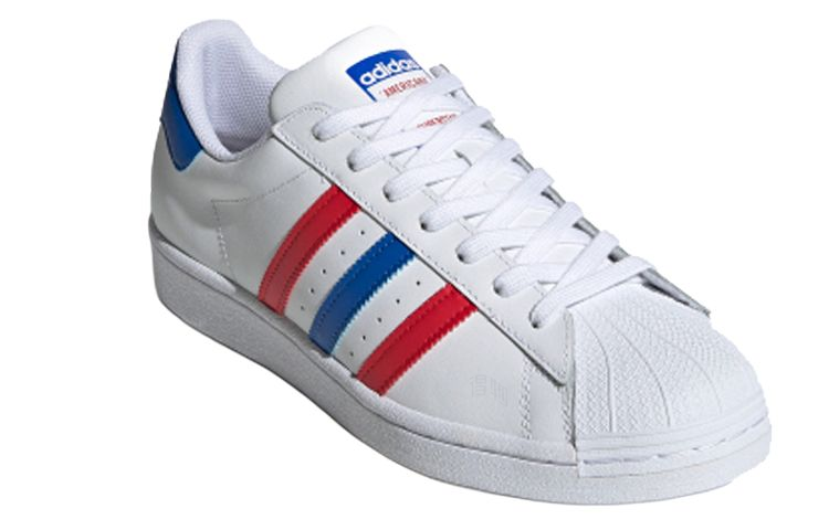Кеды adidas originals SUPERSTAR (бело-красно-синий) — фото 2