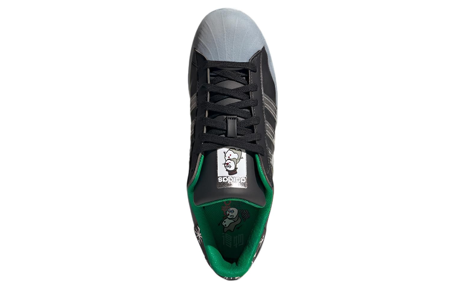 Кеды adidas originals (черно-серебряные) — фото 4