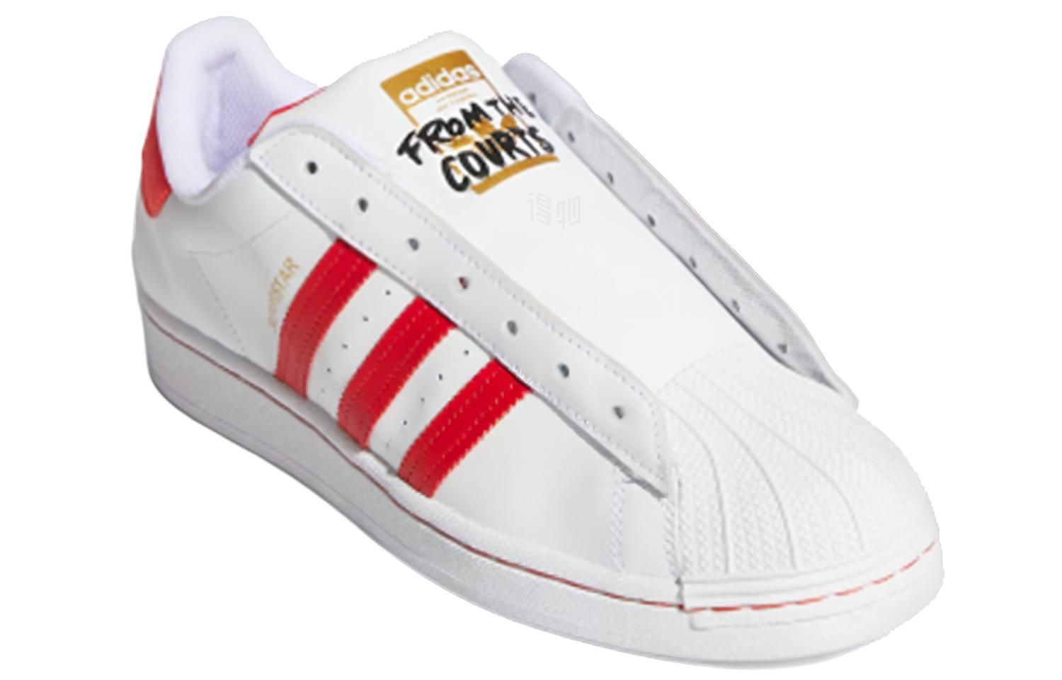 Кроссовки adidas originals SUPERSTAR (белыйкрасный) — фото 2