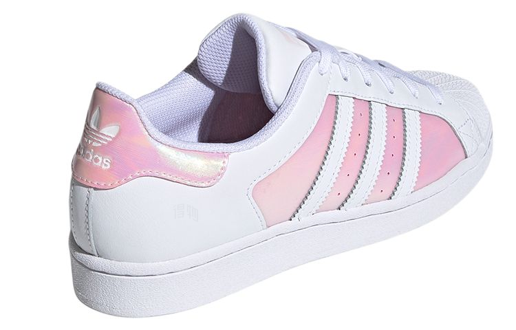 Женские кеды adidas originals SUPERSTAR (нежно-розово-белые) — фото 4
