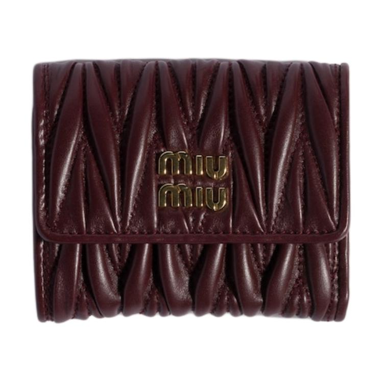 Женский кошелек MIU MIU (бордовый)