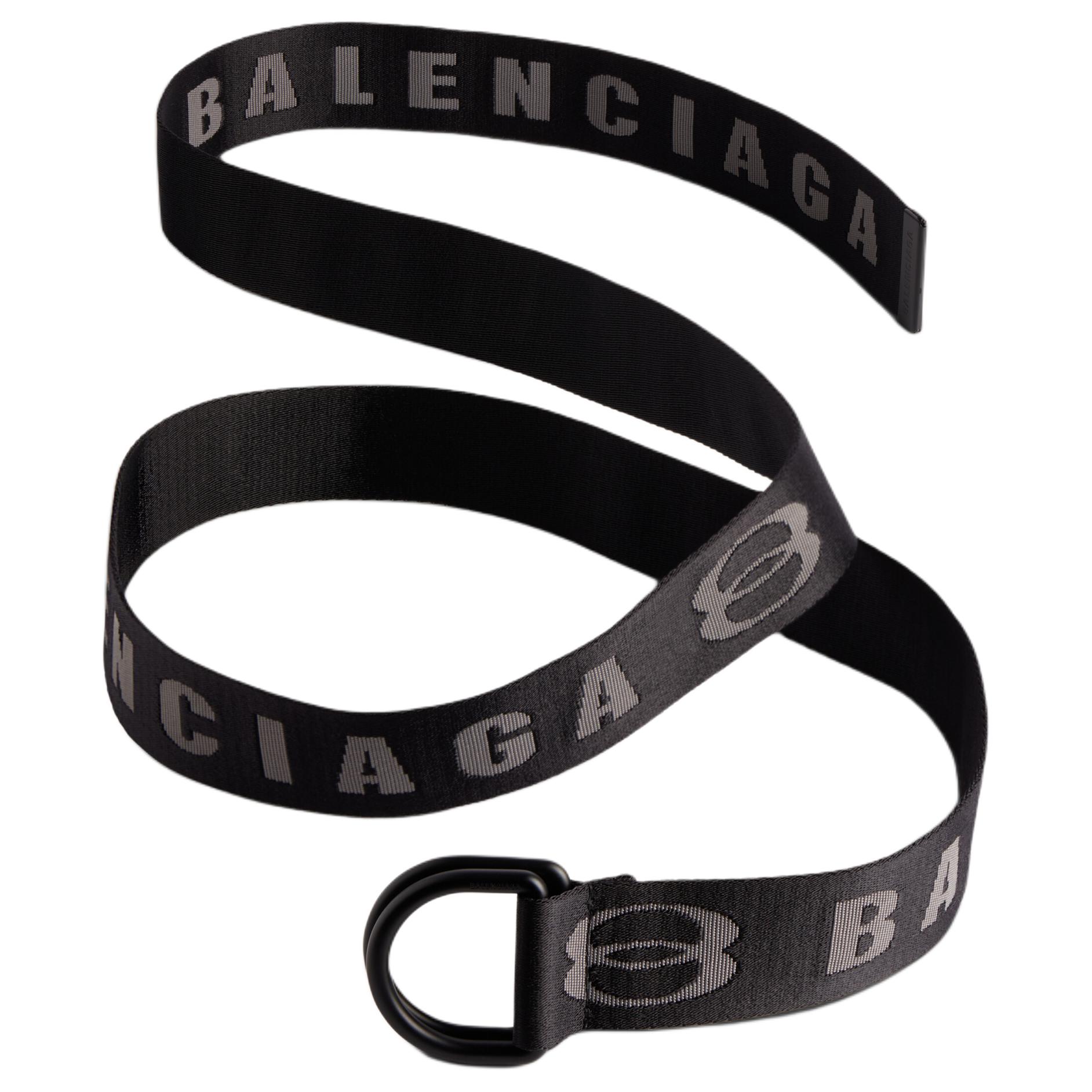 Мужской ремень Balenciaga (черно-серый)