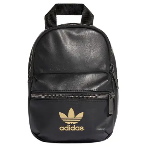 Adidas Originals Pu Backpack Mini Women's Black Gold Colorway