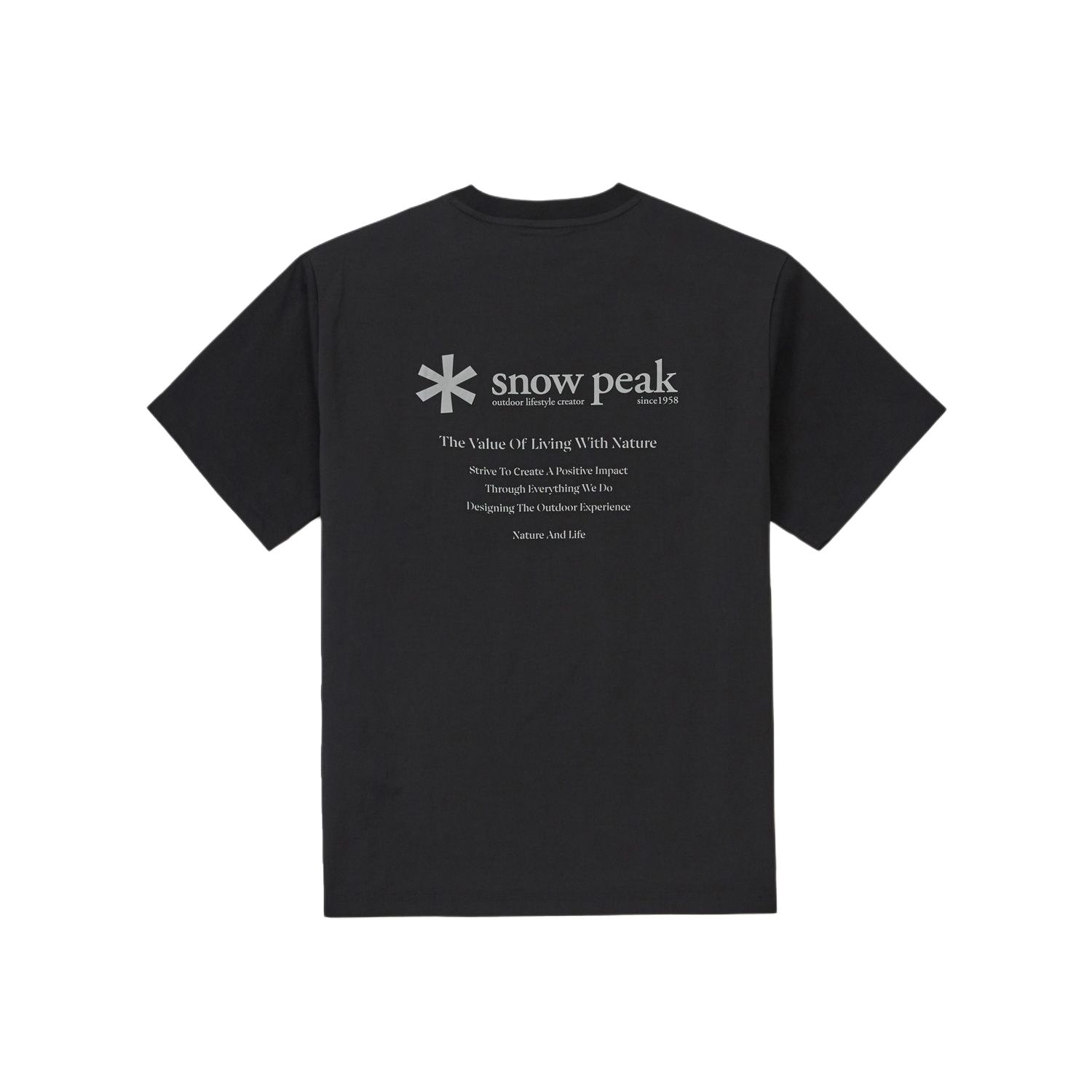 Мужская футболка snow peak Clend Hybrid (серая) — фото 6