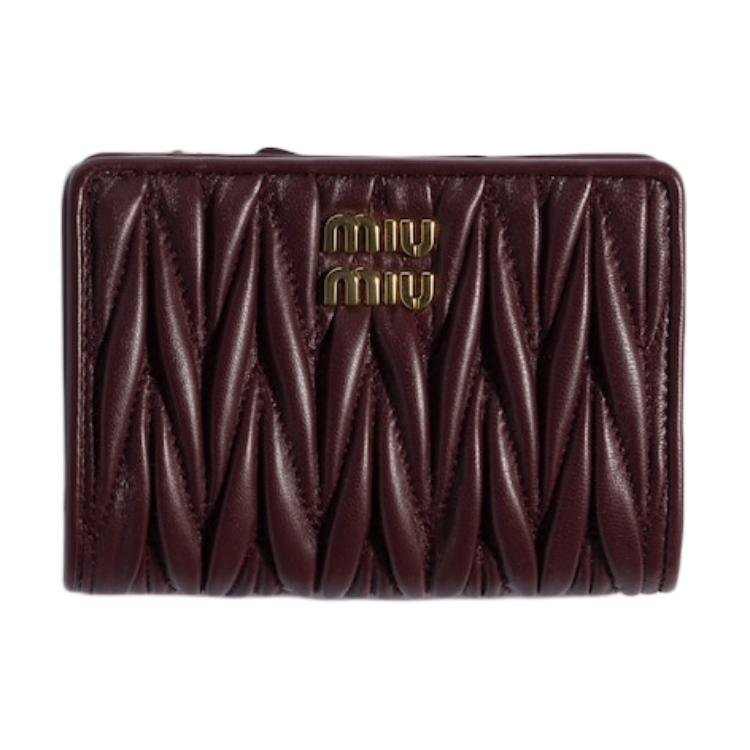 Женский кошелек MIU MIU (бордовый)