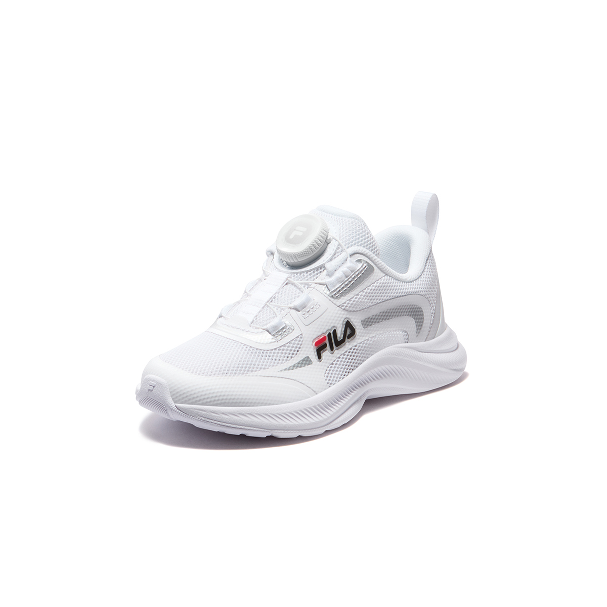 Кроссовки Fila KIDS SOFT4 (бело-серебристые) — фото 2