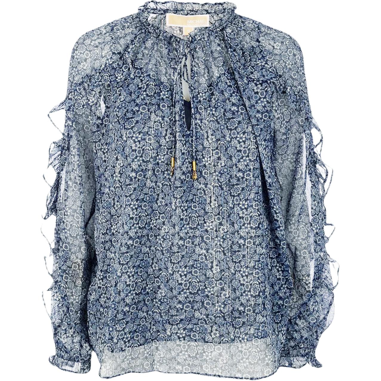 Женская рубашка MICHAEL KORS SS26 (синяя)