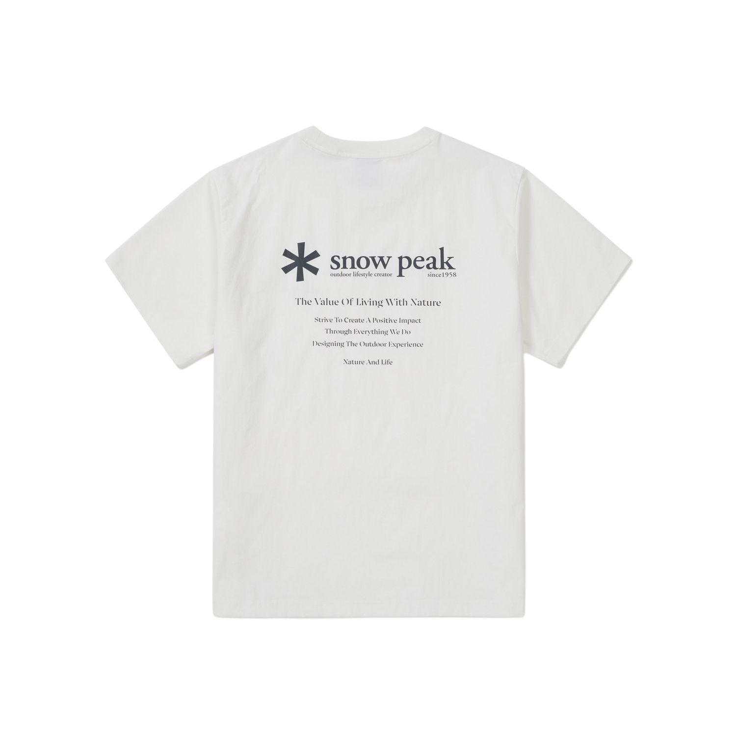 Мужская футболка snow peak Clend Hybrid (серая) — фото 2