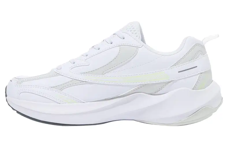 FILA Cushioning Low top Casual Running Shoes Unisex White Korean Style