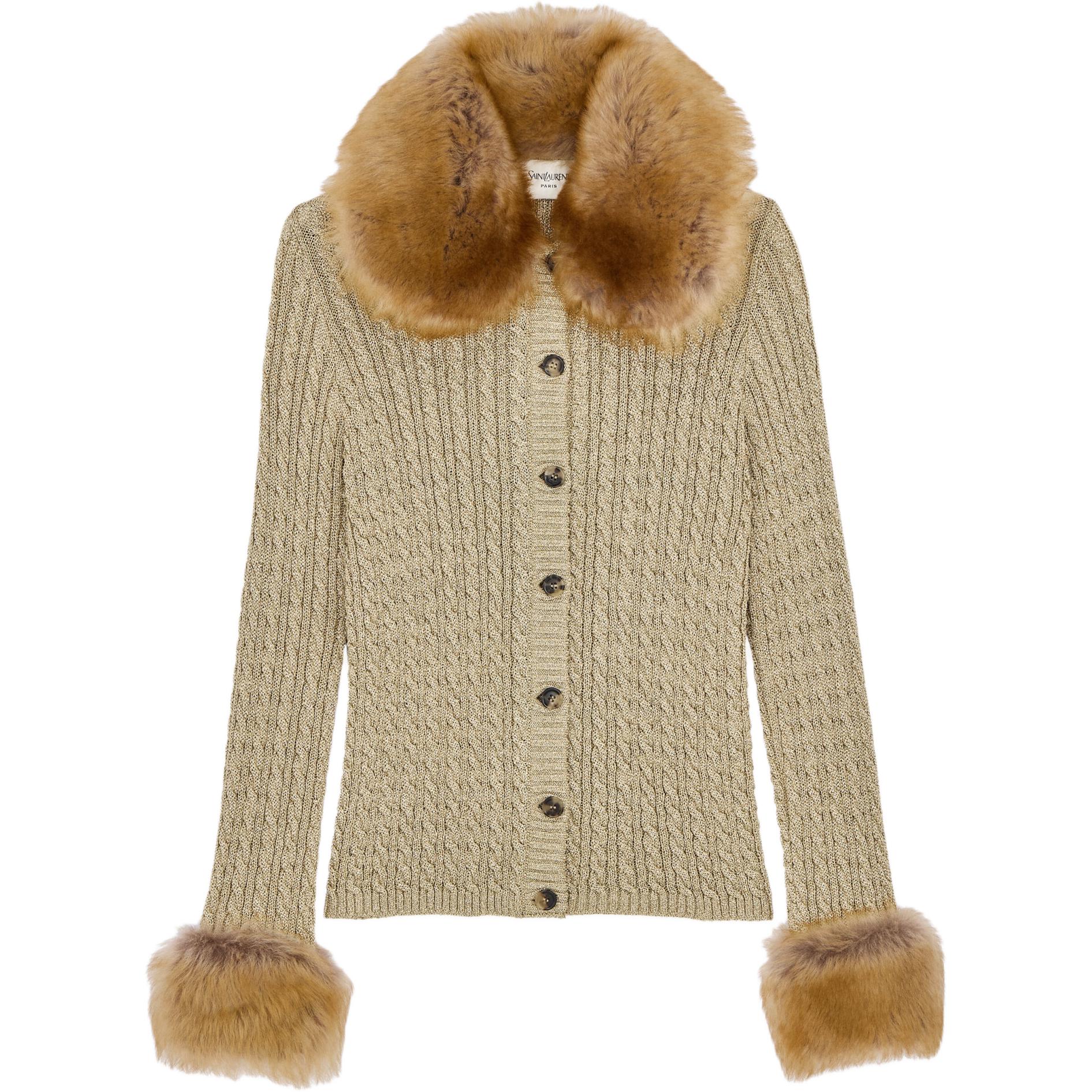 Женский кардиган SAINT LAURENT (разноцветный)