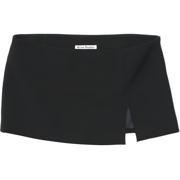 Женская юбка Acne Studios Шерстяная (черная)
