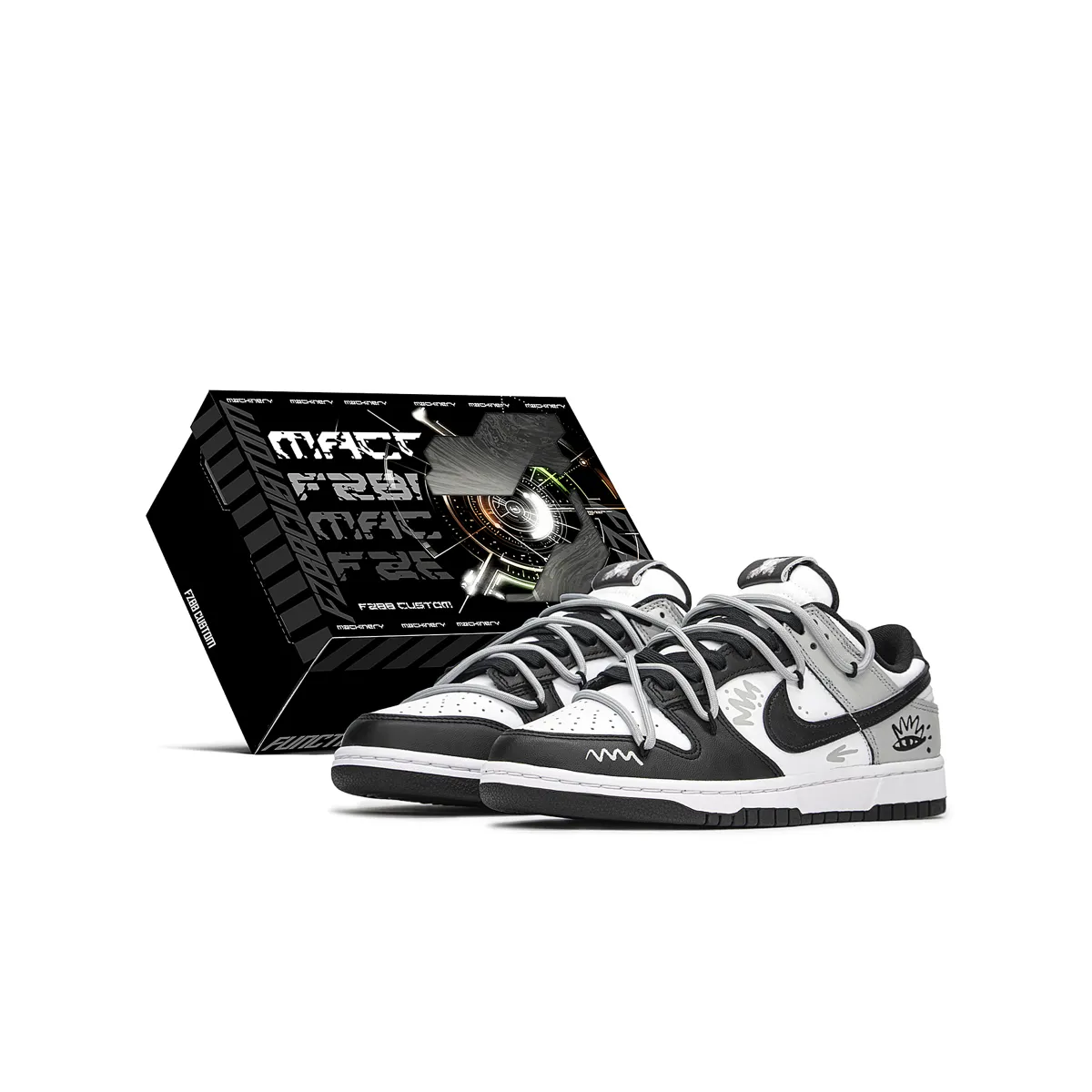 Nike Dunk Low top Skateboard Shoes Unisex Black White